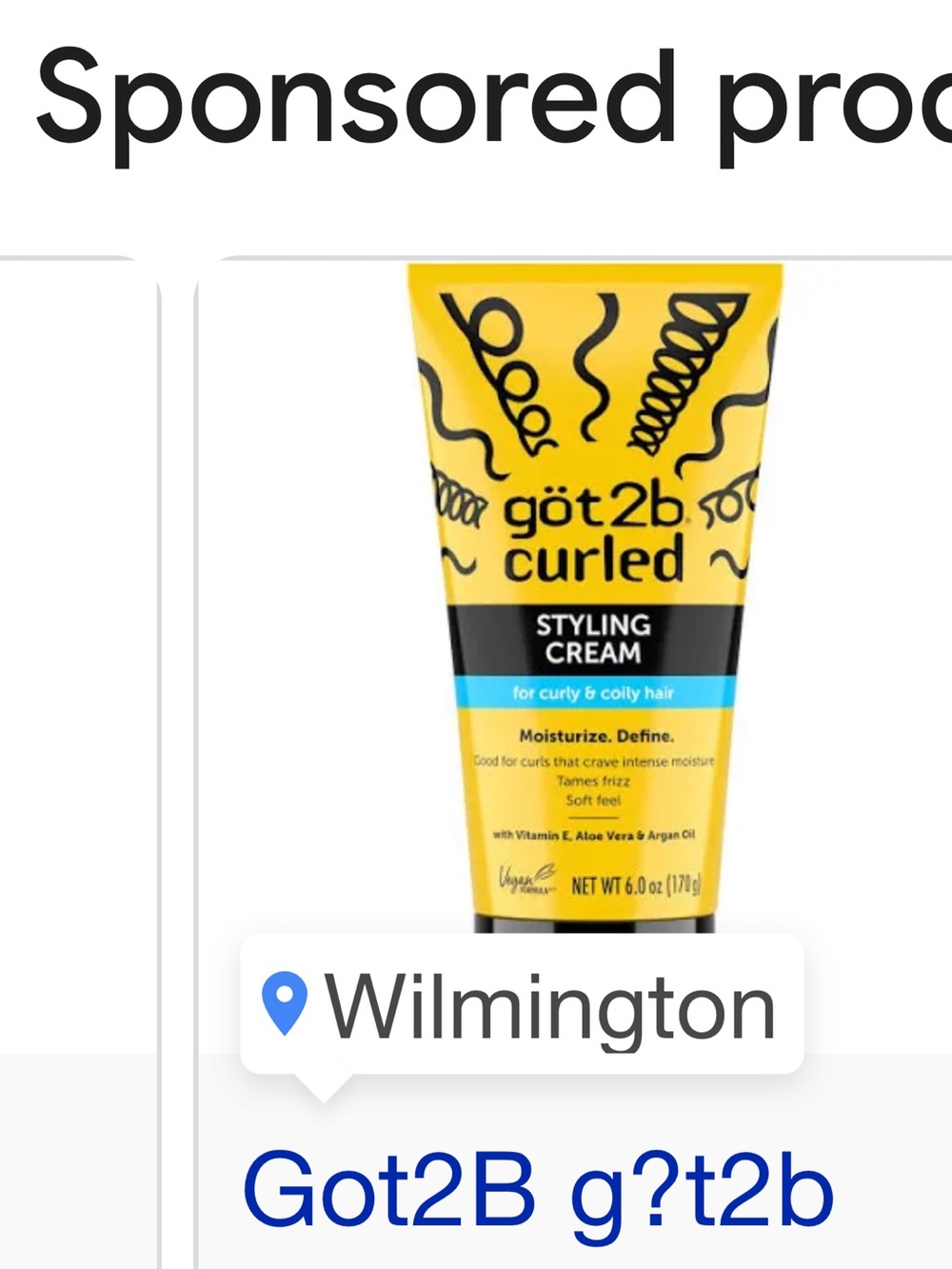 got2b Curled Styling Cream - Yellow